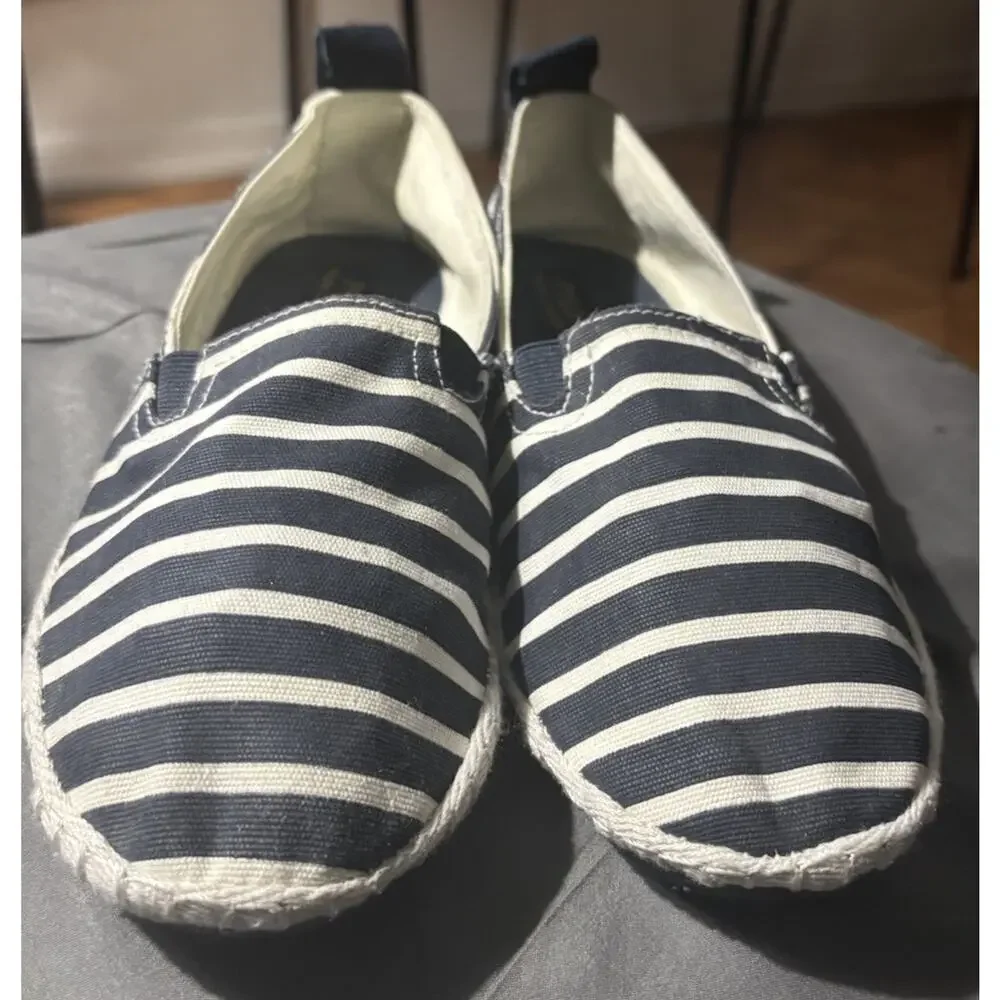 Polo Ralph Lauren Women’s Navy & White Flats Sz 7 - Coastal, Nautical, Preppy